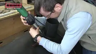 Сварка изделий из пластика с помощью ручного аппарата горячего воздуха TRIAC ST