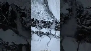 Slush Ice Avalanche #icebreaking #avalanche #nature