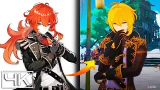 Diluc but his hair is..