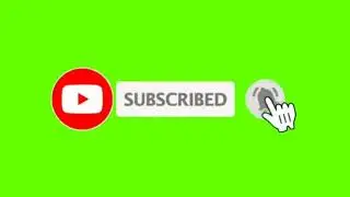 Green screen subscribe and like button for gaming.!!
