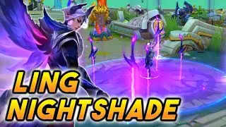 Ling Night Shade Completed Skill Effects | Completed Dragon Tamer Squad | Mobile Legends Bang Bang