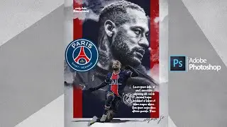 Adobe Photoshop Tutorial l Sports Poster Design l Soccer 2021