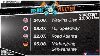 GTSC | GT Sprint Cup | Rennen 4 | Nürburgring Combined (iRacing)