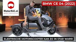 BMW CE 04 (2022), de EV-motorscooter die zo in Star Wars kan! - MotorRAI TV