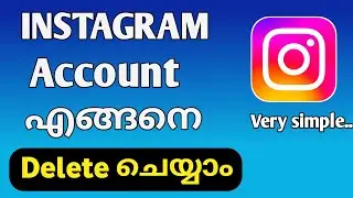 how to delete Instagram account permanently Malayalam|Instagram account delete Malayalam
