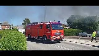 KRAFTIG BRAND BRUDT UD PÅ BENZINTANK