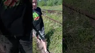 Пошли с друзьями по заброшенной железной дороге, Г. Речица) #rek #жд