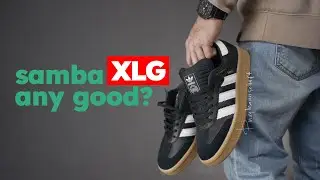 ADIDAS SAMBA XLG Black Version: On Feet, Sizing and Unboxing Review.