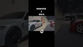 NISSAN GTR35 & BMW M4 entering Tokyo Auto Salon KL 2023 #taskl2023 #nissan #gtr35 #bmw #m4
