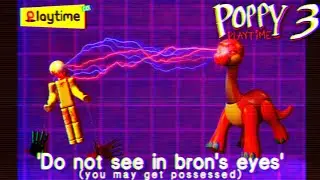 Poppy Playtime Chapter 3: Fight with Bron VHS Tape! | Bron Jumpscare | Poppy Playtime Chapter 3