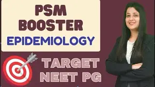 PSM BOOSTER : NEETPG REVISION PLAN EPIDEMIOLOGY (MCQ PRACTICE)  neetpg #fmge