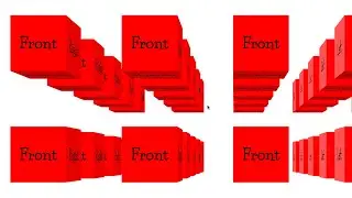 3D CSS perspective, simple example, realtime 