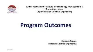 Program Outcomes