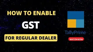 How To Enable GST For Regular Scheme In Tally Prime | Tally Prime  Regular Scheme | Accounts First