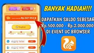 RAIH SALDO GRATIS 2JT DIDALAM EVENT UC BROWSER - CARA MENGHASILKAN DANA GRATIS