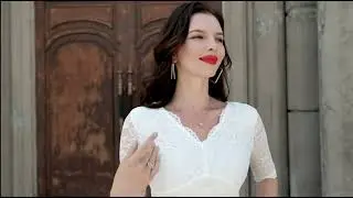 JASAMBAC Cocktail Dress for Women Vintage Wedding Guest Lace Midi Dress Party