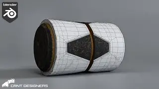NH9 _ Cut-Outs details on cylinder _ blender modeling