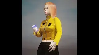 Blender 3d full face and body rigged character
