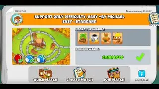 BTD6: Support Only Difficulty Easy by Michael