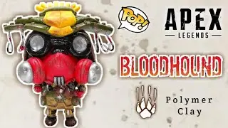 BLOODHOUND APEX LEGENDS | FUNKO POP CUSTOM | Polymer Clay Tutorial