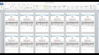 Multiple Pages Mail Merge from Excel to Word (Salary Slips)