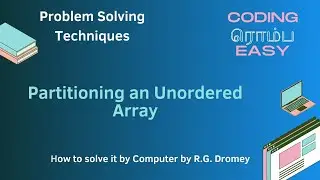 Partitioning the array   | Algorithm explained in Tamil |Python code