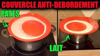 Je test un couvercle anti débordement en silicone avec des pâtes et lait ! 16 à 28 cm type kochblume