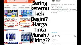 Printer Epson Tinta nya Harga Miring Murah Banyak Palsu KW