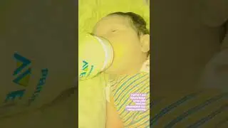 bayi lucu nyusu botol||hari ke 2 