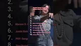 Fastest songs to reach 1 billion views