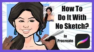 Procreate Live digital caricatures process