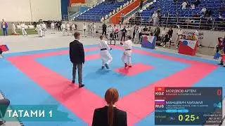 Артём Мордвов | ВСЕРОССИЙСКИЕ СОРЕВНОВАНИЯ ПО КАРАТЭ КУБОК УСПЕХА 2023 - Новосибирск, Бой 2