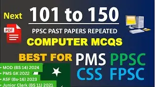 Top 20 Most Repeated Computer MCQS | Computer Important Mcqs for PPSC, PMS, CSS ,FPSC ,MOD ,ASF, NTS
