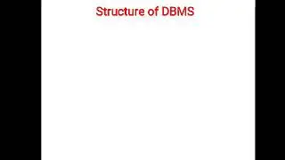 Structure of DBMS