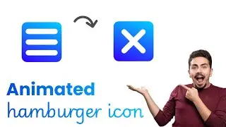 🍔Create an Animated Hamburger Icon | Full HTML, CSS & JavaScript Tutorial