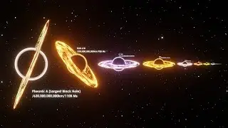Black Hole Size Comparison 3D (Full Video)