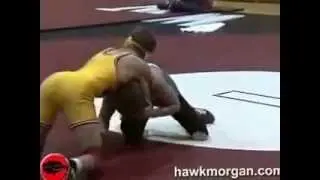 finishing with his arm on his back