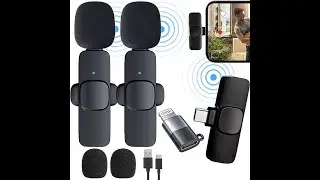Micrófono inalámbrico de solapa para iPhone / Xiaomi / Samsung / Huawei