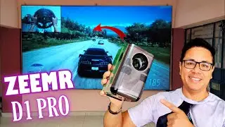 ZEEMR D1 PRO Projector... This LED projector already comes with its gray screen!! 😮😮