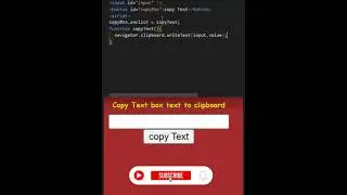 How to create copy to clipboard in 