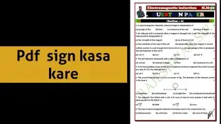 pdf sign kaise karen||pdf file me sign kaise karen||how to add signature in pdf file