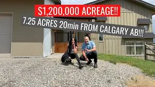 Tour 7.25 Acres Just 20 Minutes South of Calgary AB for $1.2 Million, Fully Setup for Horses!