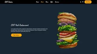 Restaurant About & Offer Card Page | Stunning Responsive Template Design | HTML, CSS & JS | Part 2