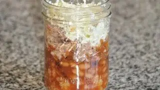 Pulled Pork in a Jar (Jar BQ) on the Big Green Egg