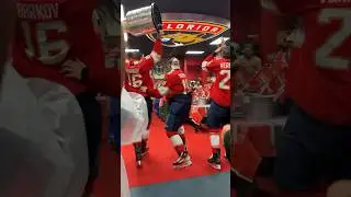 cap brings the cup in the locker room FOR THE FIRST TIME! 