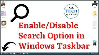 Enable/Disable Search option in Windows Taskbar