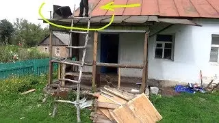 КРЫШУ ПОРВАЛ РУКАМИ! ИЛИ КАК МЫ ВЕРАНДУ ЛОМАЛИ!