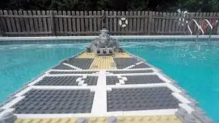 LEGO USS Missouri Sinking【STERN CAM UNCUT】