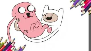 How to draw Finn and Jake from Adventure Time