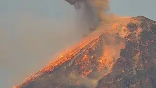 Oct 17, 2025: Boom heard 26 seconds After 2 Eruptions at Fuego Volcano, Guatemala